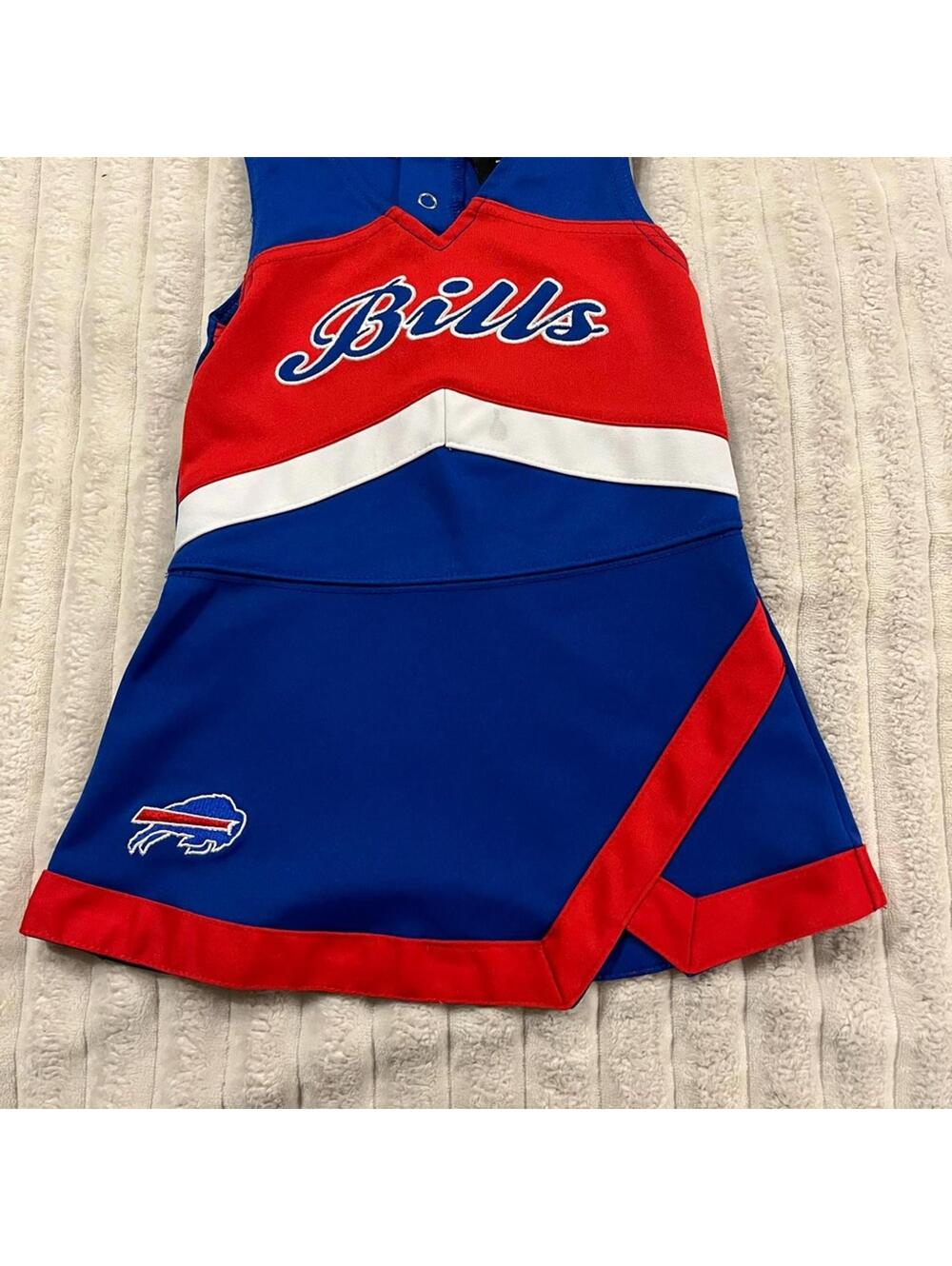 NFL Buffalo Bills Cheerleader Dress Toddler Girls Size 18 Months